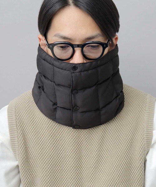 A.M.S.（エーエムエス）の「撥水 ポリエステル 裏フリース 中綿ブロック ハイネックウォーマー（ネックウォーマー/スヌード・メンズ・カーキ/グレー/ブラック・FREE）」の12枚目の写真