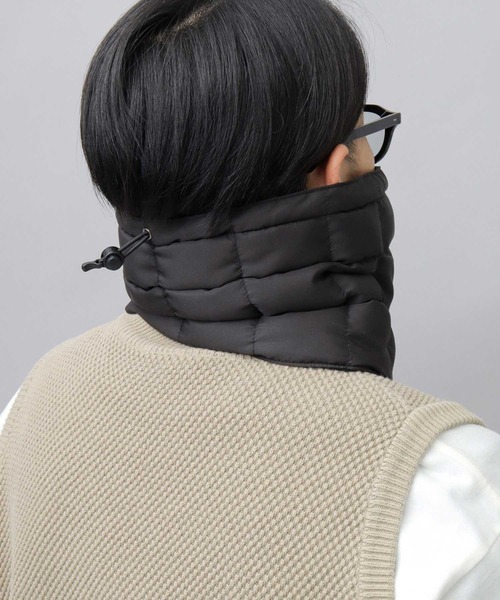 A.M.S.（エーエムエス）の「撥水 ポリエステル 裏フリース 中綿ブロック ハイネックウォーマー（ネックウォーマー/スヌード・メンズ・カーキ/グレー/ブラック・FREE）」の11枚目の写真