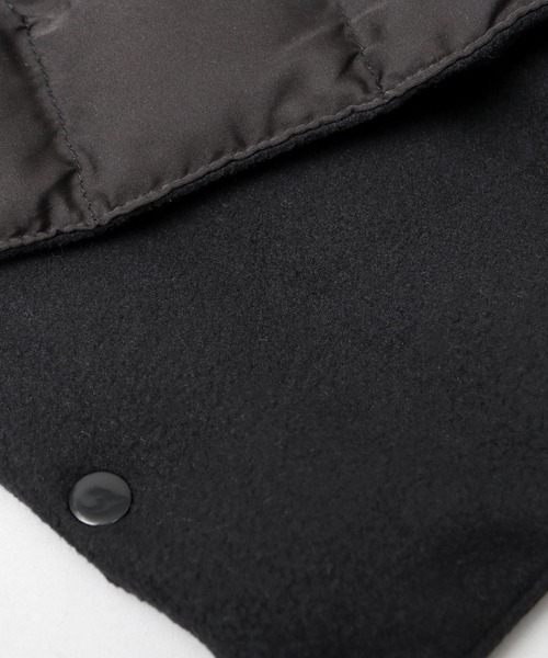 A.M.S.（エーエムエス）の「撥水 ポリエステル 裏フリース 中綿ブロック ハイネックウォーマー（ネックウォーマー/スヌード・メンズ・カーキ/グレー/ブラック・FREE）」の16枚目の写真