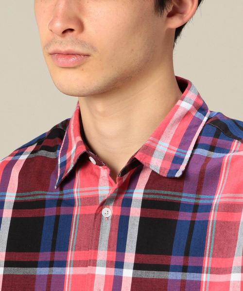 BEAUTY&YOUTH UNITED ARROWS(ビューティーアンドユースユナイテッドアローズ)の「BY マドラスチェックシャツ◆(シャツ/ブラウス・メンズ・ブラウン/レッド/コバルトブルー・SMALL/LARGE/MEDIUM/X-LARGE/X-SMALL)」の10枚目の写真