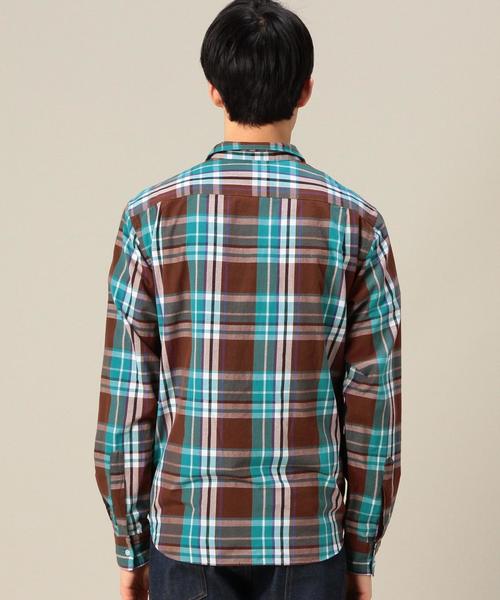 BEAUTY&YOUTH UNITED ARROWS(ビューティーアンドユースユナイテッドアローズ)の「BY マドラスチェックシャツ◆(シャツ/ブラウス・メンズ・ブラウン/レッド/コバルトブルー・SMALL/LARGE/MEDIUM/X-LARGE/X-SMALL)」の4枚目の写真