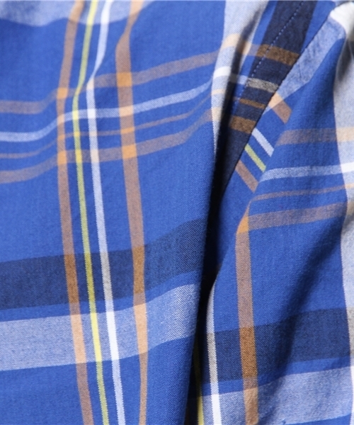 BEAUTY&YOUTH UNITED ARROWS(ビューティーアンドユースユナイテッドアローズ)の「BY マドラスチェックシャツ◆(シャツ/ブラウス・メンズ・ブラウン/レッド/コバルトブルー・SMALL/LARGE/MEDIUM/X-LARGE/X-SMALL)」の6枚目の写真