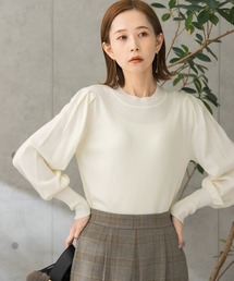 URBAN RESEARCH ROSSO | メリノウール混パフスリーブリブニット(ニット/セーター)