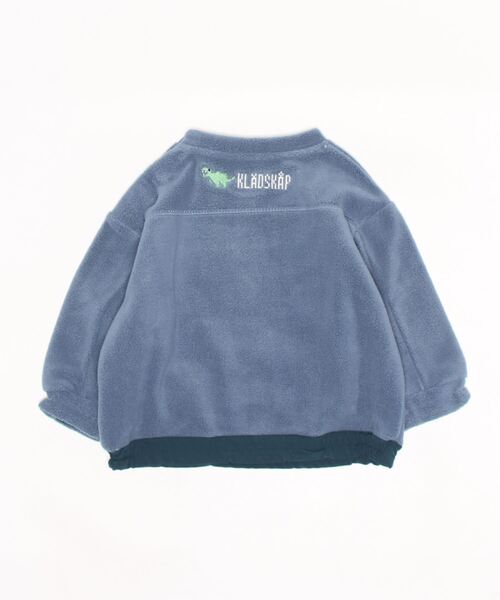 kladskap（クレードスコープ）の「★恐竜フリースプルオーバー（スウェット・キッズ・アイボリー/ブルー・120cm/90cm/110cm/100cm/130cm）」の4枚目の写真