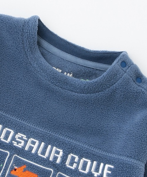 kladskap（クレードスコープ）の「★恐竜フリースプルオーバー（スウェット・キッズ・アイボリー/ブルー・120cm/90cm/110cm/100cm/130cm）」の10枚目の写真