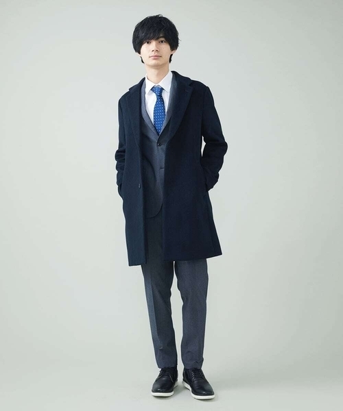 a.v.v(アーヴェヴェ)の「【S-XXL】裏起毛スマートスラックス(スラックス・メンズ・ブラック/ブラウン/ネイビー・50/44/46/48/52)」の4枚目の写真
