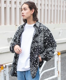WEGO/ペイズリーBIGシャツ