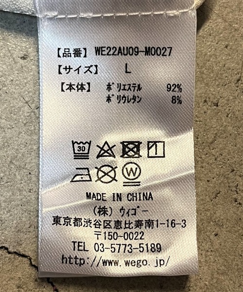 WEGO（ウィゴー）の「WEGO/ペイズリーBIGシャツ（シャツ/ブラウス・メンズ・ホワイト/ブラック・MEDIUM/LARGE）」の15枚目の写真