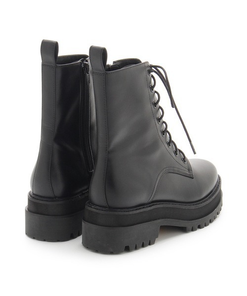 SNIDEL(スナイデル)の「Vibramレースアップショートブーツ(ブーツ・レディース・ブラック/ピンクベージュ・SMALL/MEDIUM/LARGE)」の5枚目の写真