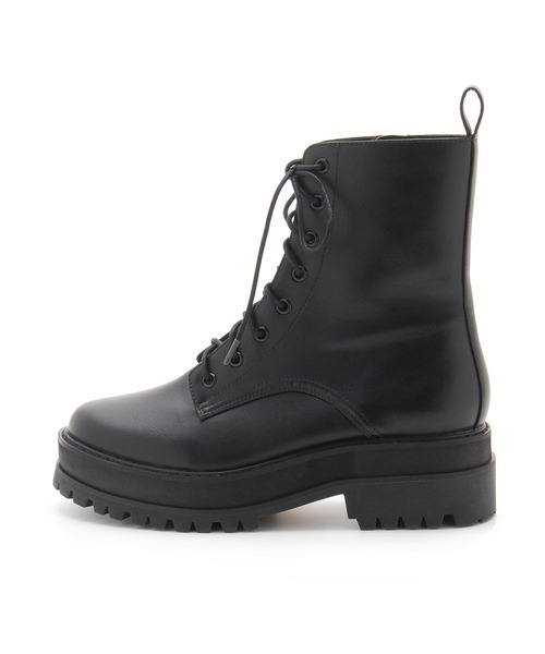 SNIDEL(スナイデル)の「Vibramレースアップショートブーツ(ブーツ・レディース・ブラック/ピンクベージュ・SMALL/MEDIUM/LARGE)」の6枚目の写真