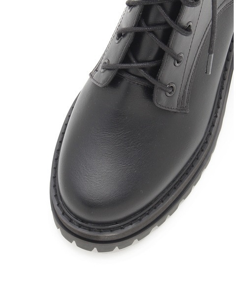 SNIDEL(スナイデル)の「Vibramレースアップショートブーツ(ブーツ・レディース・ブラック/ピンクベージュ・SMALL/MEDIUM/LARGE)」の7枚目の写真