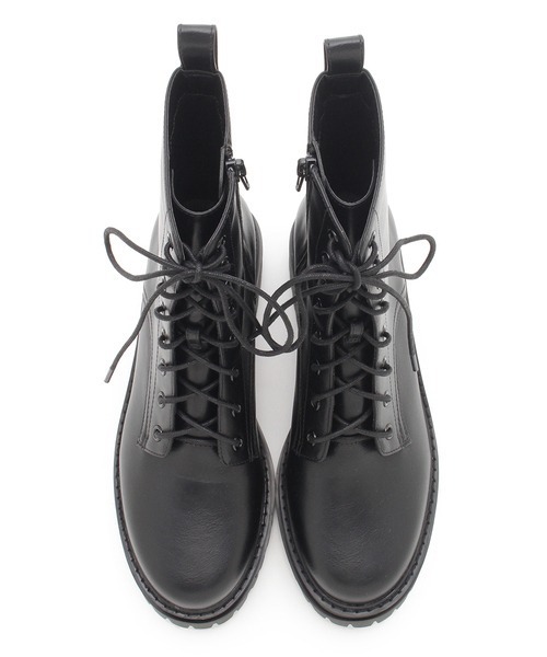 SNIDEL(スナイデル)の「Vibramレースアップショートブーツ(ブーツ・レディース・ブラック/ピンクベージュ・SMALL/MEDIUM/LARGE)」の9枚目の写真