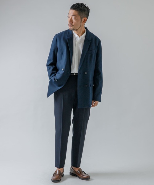 URBAN RESEARCH ROSSO MEN(アーバンリサーチロッソメン)の「『XLサイズ』『イージーケア』4WAYストレッチスリムテーパードパンツ(スーツパンツ・メンズ・ブラック/ネイビー・MEDIUM/LARGE/X-LARGE)」の4枚目の写真