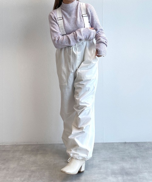 w closet（ダブルクローゼット）の「マイクロボーダーハイネックニットプルオーバー（ニット/セーター・レディース・グリーン系その他/ラベンダー/レッド系その他/ホワイト×イエロー・FREE）」の13枚目の写真