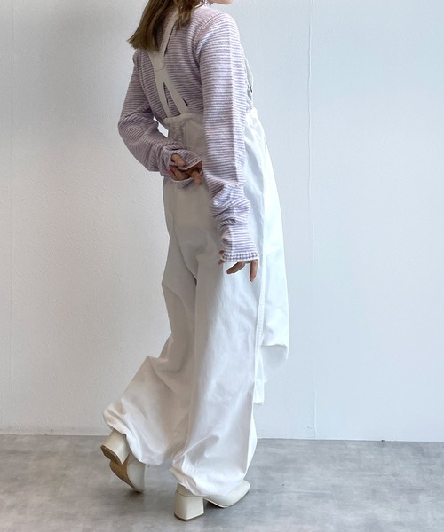 w closet（ダブルクローゼット）の「マイクロボーダーハイネックニットプルオーバー（ニット/セーター・レディース・グリーン系その他/ラベンダー/レッド系その他/ホワイト×イエロー・FREE）」の16枚目の写真