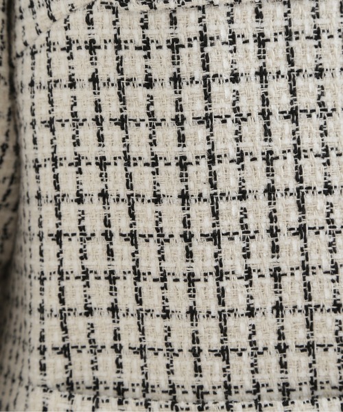 NATURAL BEAUTY BASIC（ナチュラルビューティーベーシック）の「ツィードジャケット（ブルゾン・レディース・ネイビー/ホワイト系その他・MEDIUM/SMALL）」の12枚目の写真