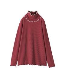 n'OrLABEL | 『裏起毛配色メローリブタートルネックカットソー』(Tシャツ/カットソー)