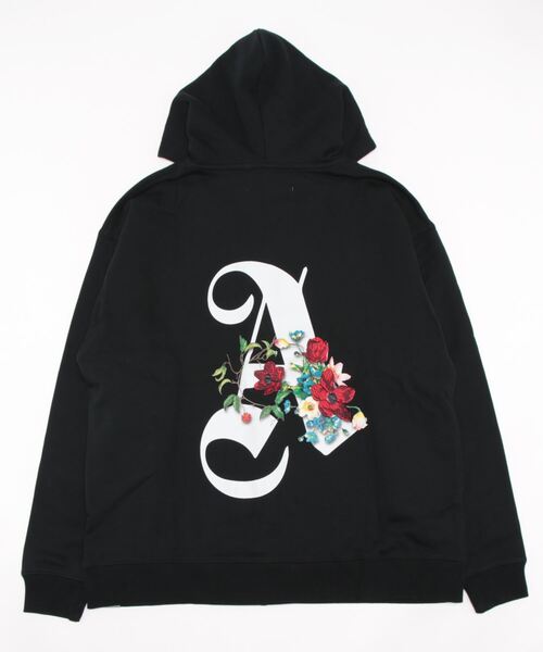 A4A（エーフォーエー）の「A4A/エーフォーエー/A.FLOWER ジップフーディー（パーカー・レディース・ブラック/ホワイト・F）」の3枚目の写真