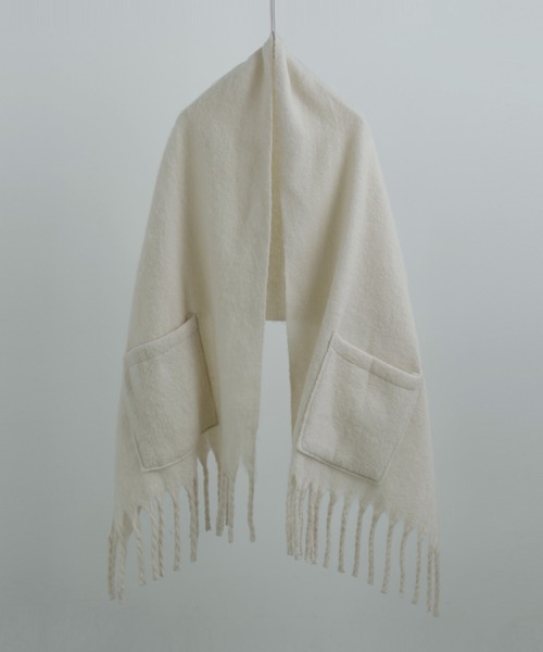 Fashion Letter（ファッションレター）の「2way大判ストール（ストール/ショール・レディース・ブラック/モカ/アイボリー・FREE）」の19枚目の写真