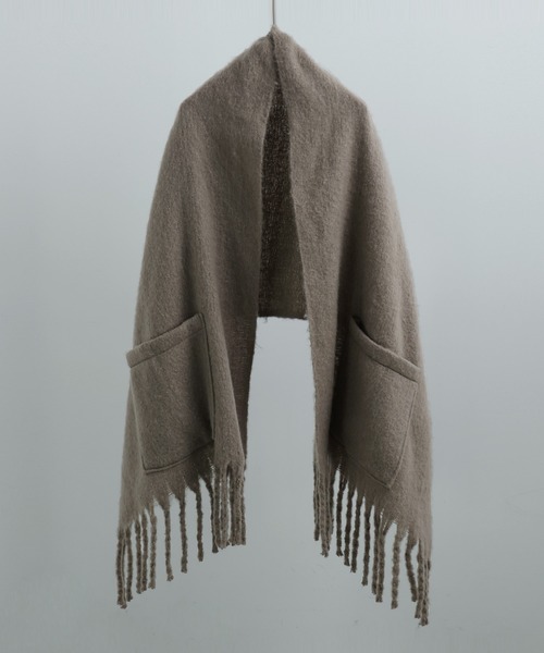 Fashion Letter（ファッションレター）の「2way大判ストール（ストール/ショール・レディース・ブラック/モカ/アイボリー・FREE）」の13枚目の写真