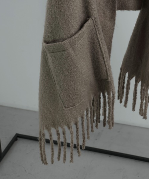 Fashion Letter（ファッションレター）の「2way大判ストール（ストール/ショール・レディース・ブラック/モカ/アイボリー・FREE）」の10枚目の写真