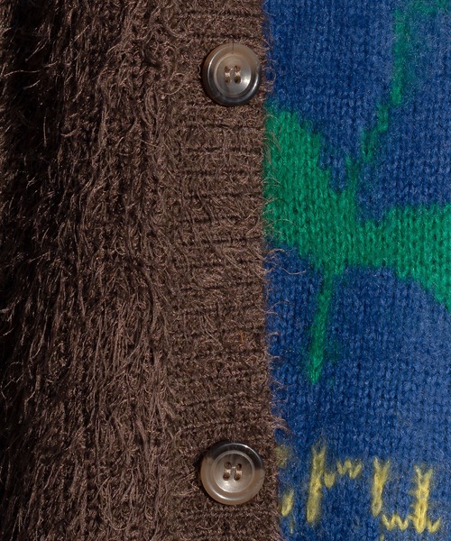 Perushu（ペルーシュ）の「ダメージシャギーカーディガン（カーディガン/ボレロ・メンズ・ブラウン/ブラック/ベージュ/オレンジ/パープル・MEDIUM/LARGE）」の10枚目の写真