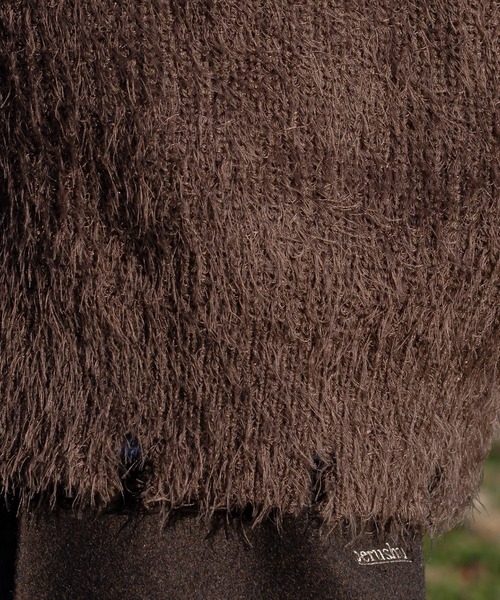 Perushu（ペルーシュ）の「ダメージシャギーカーディガン（カーディガン/ボレロ・メンズ・ブラウン/ブラック/ベージュ/オレンジ/パープル・MEDIUM/LARGE）」の11枚目の写真