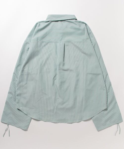 cona(コナ)の「シャーリングスリーブストライプシャツ(シャツ/ブラウス・レディース・ホワイト×ブルー/ホワイト×グリーン・FREE)」の6枚目の写真