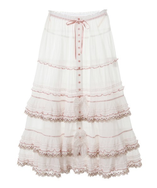 ピンクハウスドイリーレースのスカート