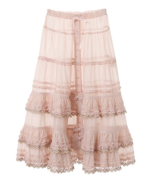PINK HOUSE（ピンクハウス）の「ドイリーレース使いスカート（スカート
