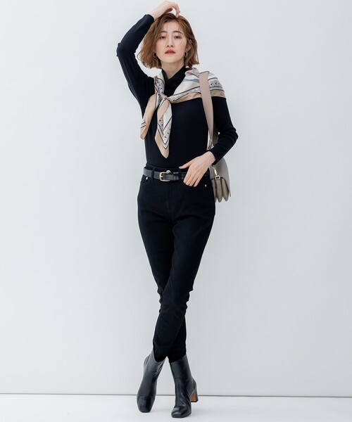 23区 L(ニジュウサンクオオキイサイズ)の「【洗える】23区DENIM スキニー パンツ(デニムパンツ・レディース・スカイブルー系/ネイビー系・48/50/46/44)」の6枚目の写真