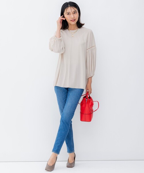 23区 L(ニジュウサンクオオキイサイズ)の「【洗える】23区DENIM スキニー パンツ(デニムパンツ・レディース・スカイブルー系/ネイビー系・48/50/46/44)」の20枚目の写真