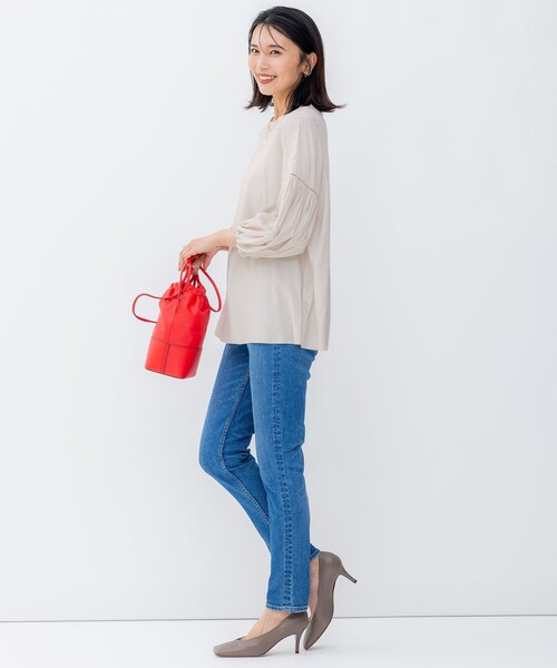 23区 L(ニジュウサンクオオキイサイズ)の「【洗える】23区DENIM スキニー パンツ(デニムパンツ・レディース・スカイブルー系/ネイビー系・48/50/46/44)」の21枚目の写真