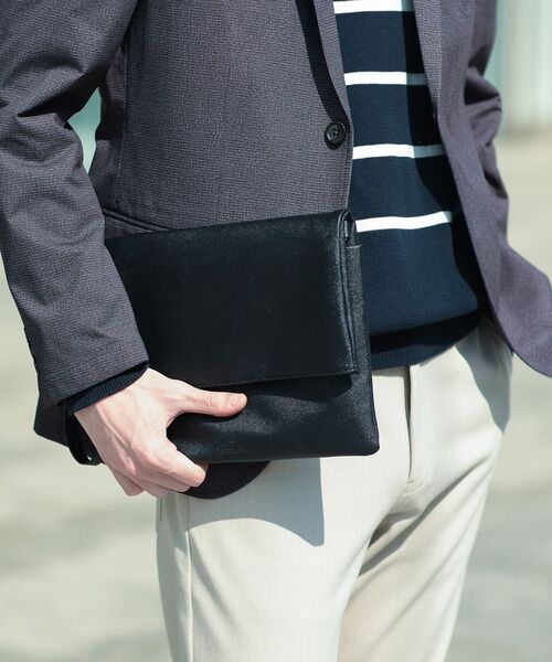 THE SHOP TK (ザ ショップ ティーケー )の「◆2WAY ショルダー付きクラッチバッグ/結婚式、セレモニー、パーティー、フォーマル、ドレス(クラッチバッグ・メンズ・ダークブラウン系/ダークグリーン/ブラック・00)」の6枚目の写真