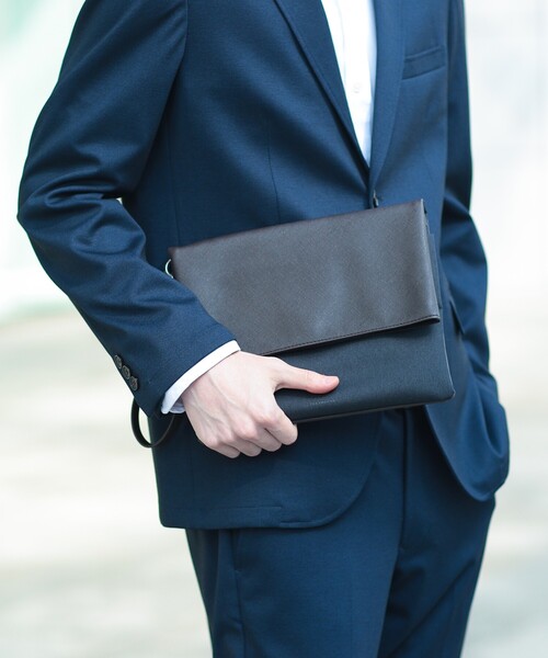 THE SHOP TK (ザ ショップ ティーケー )の「◆2WAY ショルダー付きクラッチバッグ/結婚式、セレモニー、パーティー、フォーマル、ドレス(クラッチバッグ・メンズ・ダークブラウン系/ダークグリーン/ブラック・00)」の12枚目の写真