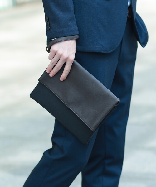 THE SHOP TK (ザ ショップ ティーケー )の「◆2WAY ショルダー付きクラッチバッグ/結婚式、セレモニー、パーティー、フォーマル、ドレス(クラッチバッグ・メンズ・ダークブラウン系/ダークグリーン/ブラック・00)」の8枚目の写真