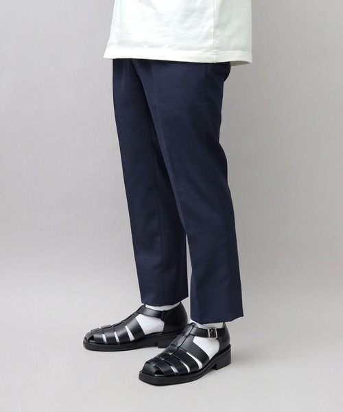 glabella(グラベラ)の「スクエアトゥ ヒールアップ グルカサンダル / フェイクレザー サンダル(サンダル・メンズ・ブラック・L/M/S)」の18枚目の写真