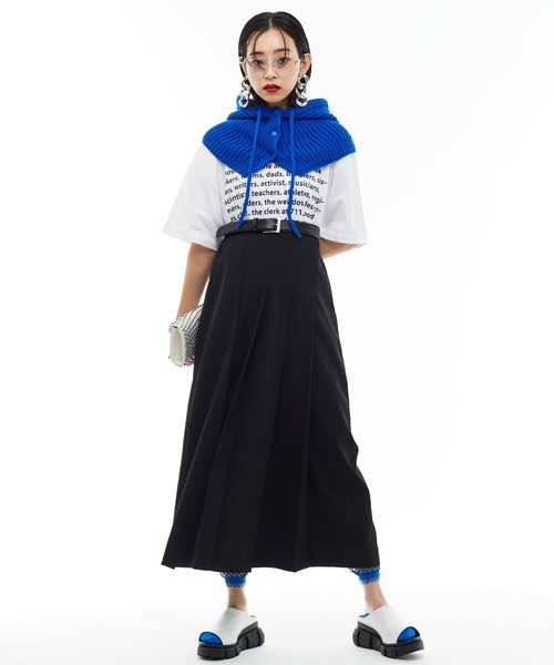 Narcissus（ナルシス）の「【Narcissus】モードプリーツスカート（スカート・レディース・ブラック/グレー・FREE）」の5枚目の写真