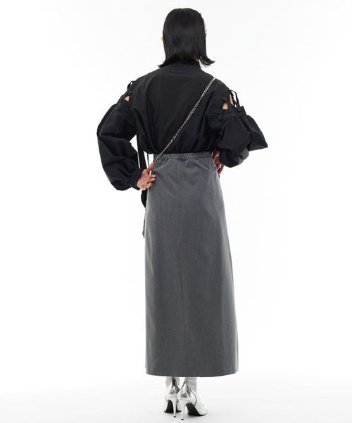 Narcissus（ナルシス）の「【Narcissus】モードプリーツスカート（スカート・レディース・ブラック/グレー・FREE）」の10枚目の写真