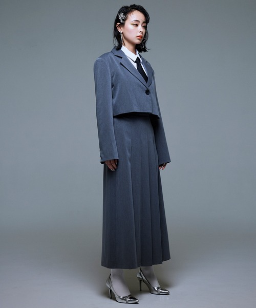 Narcissus（ナルシス）の「【Narcissus】モードプリーツスカート（スカート・レディース・ブラック/グレー・FREE）」の14枚目の写真