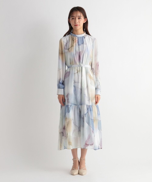 Andemiu(アンデミュウ)の「マーブルガラスタンドワンピース191444(ワンピース・レディース・イエロー/ブルー・FREE)」の13枚目の写真