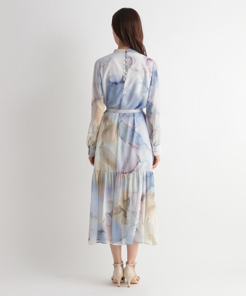 Andemiu(アンデミュウ)の「マーブルガラスタンドワンピース191444(ワンピース・レディース・イエロー/ブルー・FREE)」の18枚目の写真