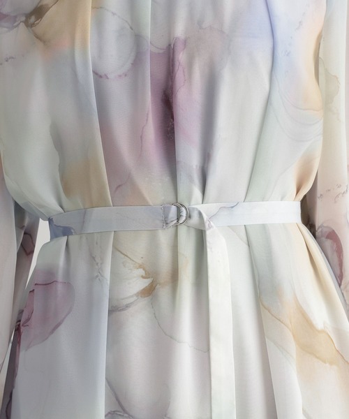 Andemiu(アンデミュウ)の「マーブルガラスタンドワンピース191444(ワンピース・レディース・イエロー/ブルー・FREE)」の21枚目の写真