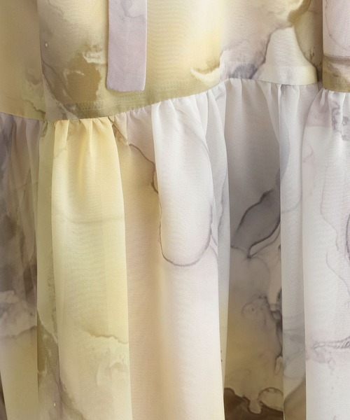 Andemiu(アンデミュウ)の「マーブルガラスタンドワンピース191444(ワンピース・レディース・イエロー/ブルー・FREE)」の19枚目の写真