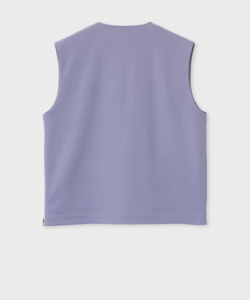 Paul Smith(ポールスミス)の「ウールギャバジン プルオーバー ウエストコート / 133100 096Y(ベスト・メンズ・ラベンダー・LARGE/MEDIUM)」の4枚目の写真