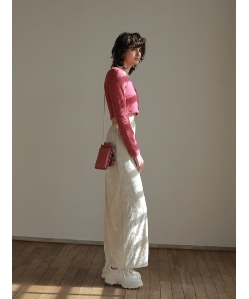 AMAIL(アマイル)の「Veroa straight skirt(スカート・レディース・ホワイト/ブラック・FREE)」の3枚目の写真