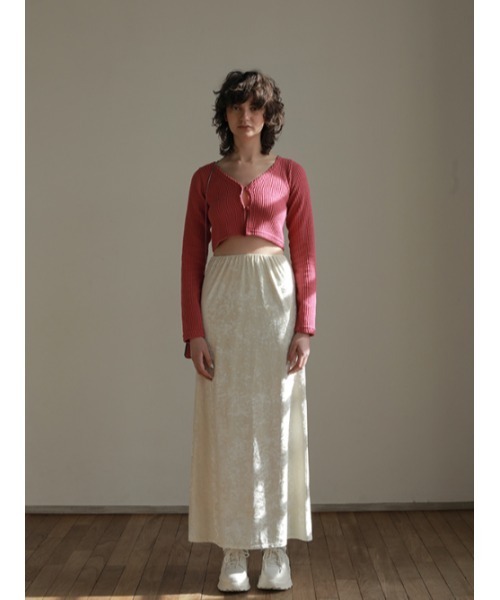 AMAIL(アマイル)の「Veroa straight skirt(スカート・レディース・ホワイト/ブラック・FREE)」の4枚目の写真