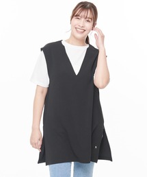 Arnold Palmer | モチーフ Tee ＋ スリーブレス Vネック チュニック セット(アンサンブル)