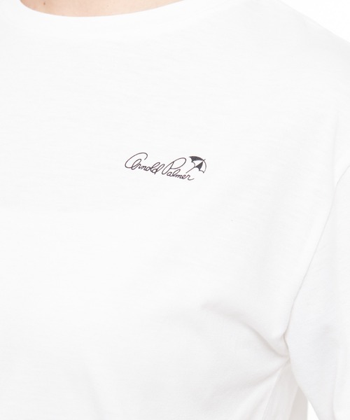 Arnold Palmer（アーノルドパーマー）の「モチーフ Tee ＋ スリーブレス Vネック チュニック セット（アンサンブル・レディース・ブラック/オレンジ/ダークベージュ・S/M/L）」の8枚目の写真