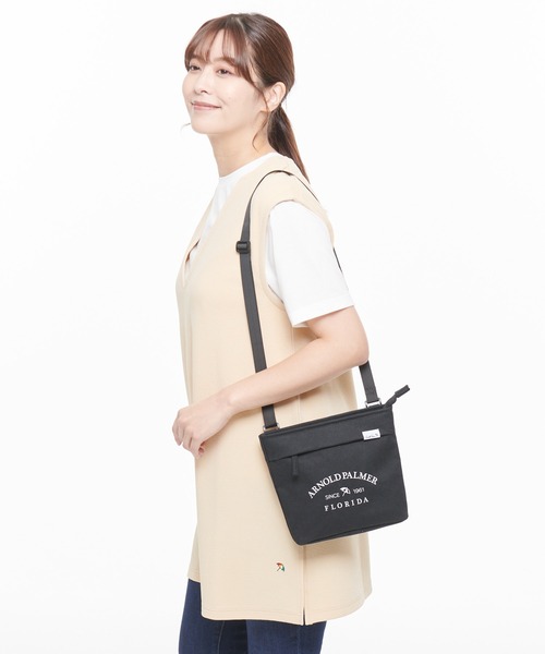 Arnold Palmer（アーノルドパーマー）の「モチーフ Tee ＋ スリーブレス Vネック チュニック セット（アンサンブル・レディース・ブラック/オレンジ/ダークベージュ・S/M/L）」の9枚目の写真